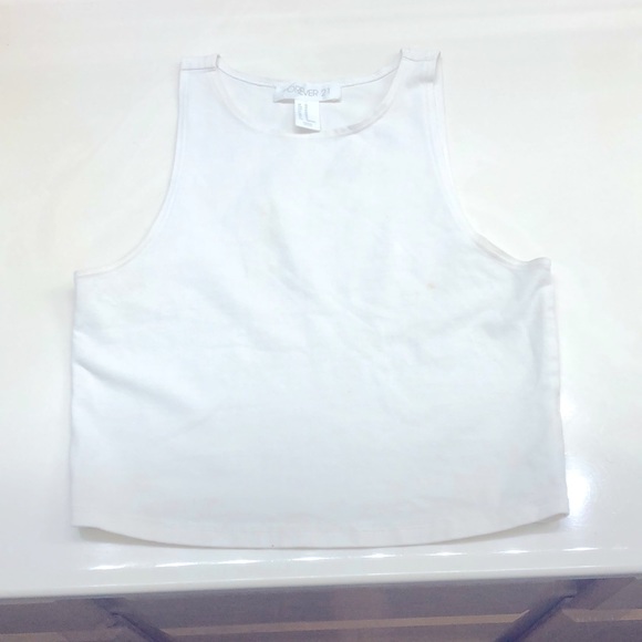 Medium forever 21 cropped tank top, used, - Picture 1 of 3